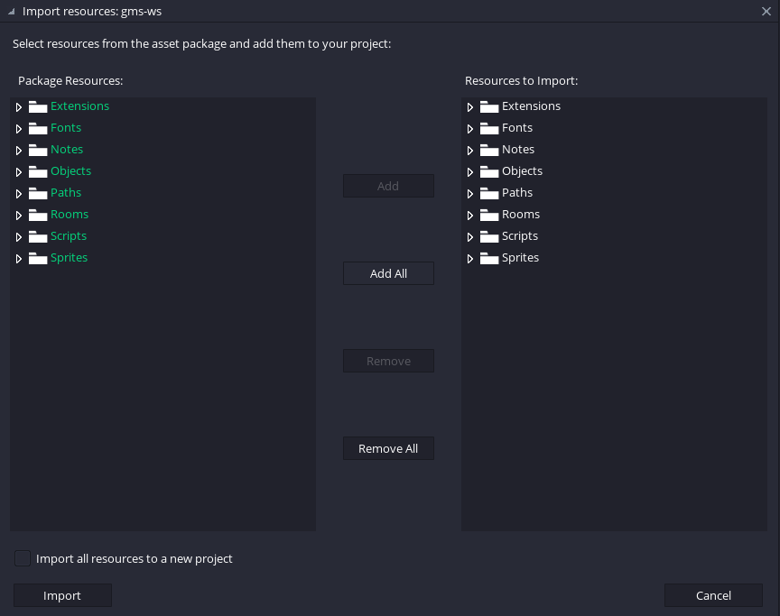 WSNET Import Extension